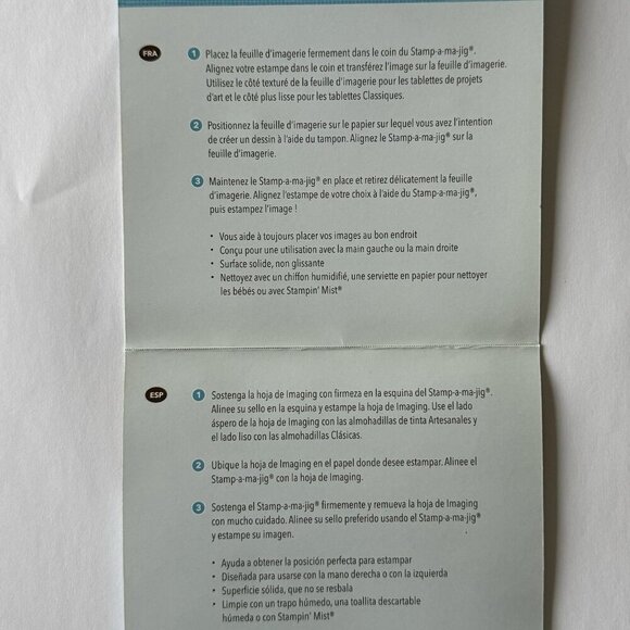 Stampin' Up! Stamping Tool Stamp-a-ma-jig Stamp Positioner & Clear Sheet - Picture 2 of 3